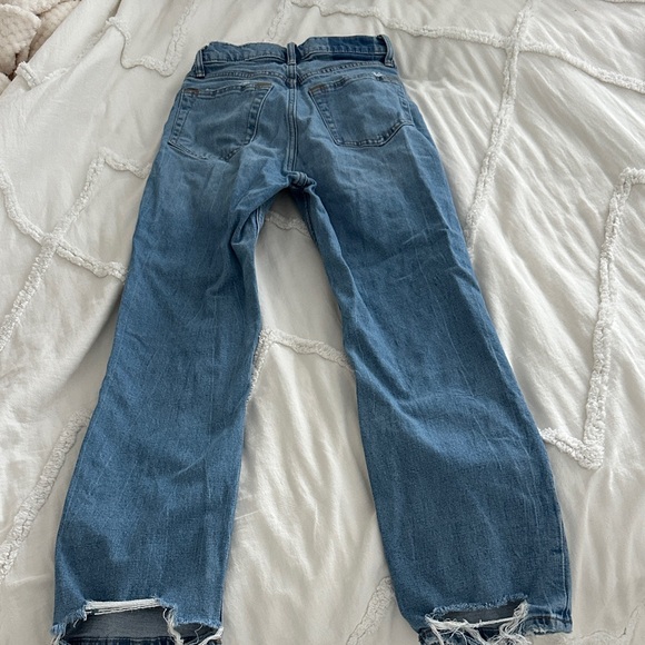 Abercrombie and Fitch Classic High-Rise Straight Leg Women’s Jeans - Blue - Picture 3 of 5